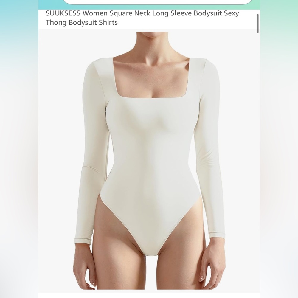 Elegant Cream Long Sleeve Bodysuit